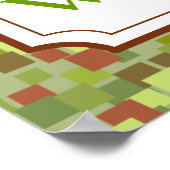 モザイク歓迎の看板ポスター ポスター (角)