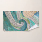 モザイク波と月 バスタオルセット (ハンドタオル)