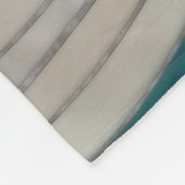 モザイク波と月 フリースブランケット (角)