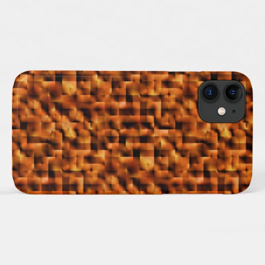 モザイク深い赤からオレンジ色のグラデーション Case-Mate iPhoneケース (裏面(横))