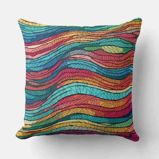 モザイク潮 クッション (正面)