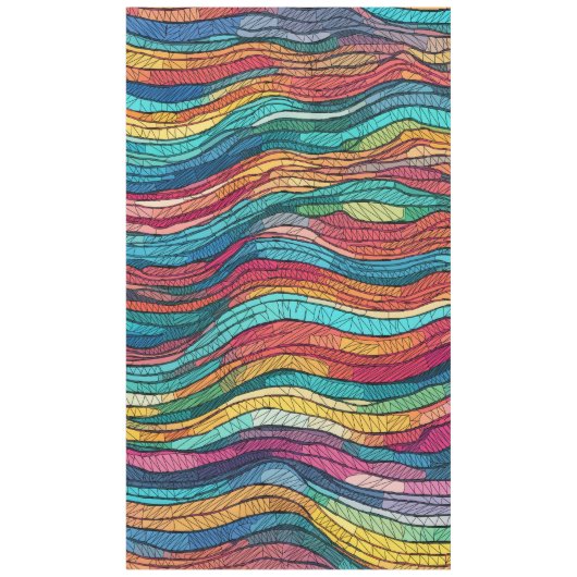 モザイク潮 テーブルクロス (正面)