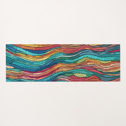 モザイク潮 ヨガマット (裏面(横))