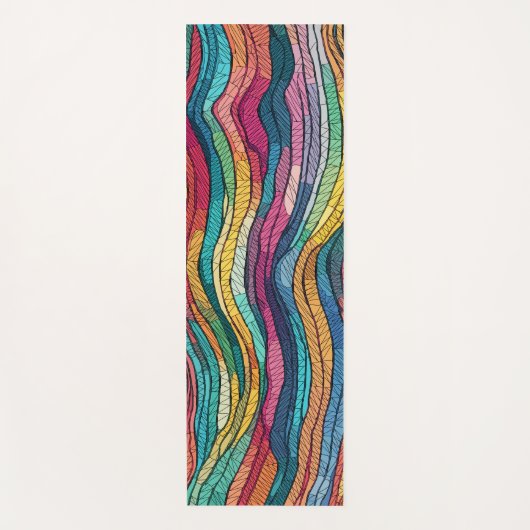 モザイク潮 ヨガマット (正面)