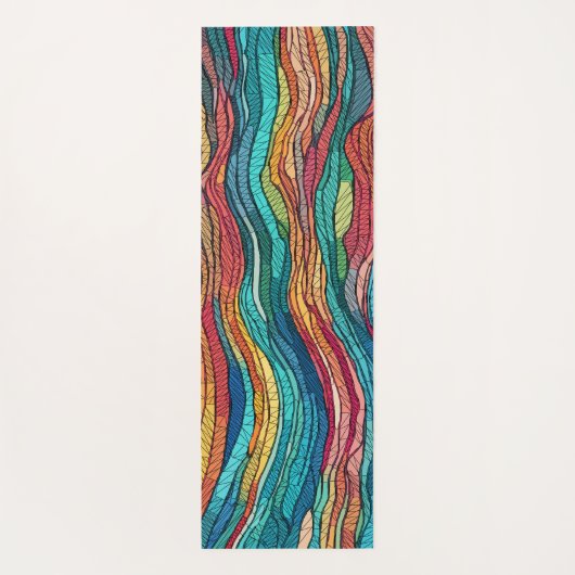 モザイク潮 ヨガマット (裏面)