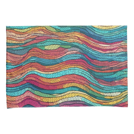 モザイク潮 枕カバー (正面右)