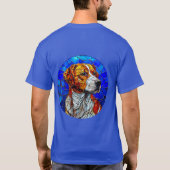 モザイク犬 Tシャツ (裏面)