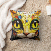 モザイク猫クッション装飾用クッション クッション (ブランケット)