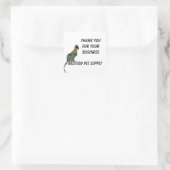 モザイク猫ビジネスストライプの感謝 スクエアシール (バッグ)