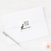 モザイク猫ビジネスストライプの感謝 スクエアシール (封筒)