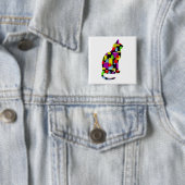 モザイク猫 缶バッジ (インサイチュ)