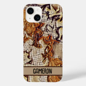 モザイク男らしブラウン吸光度 Case-Mate iPhoneケース (裏面)