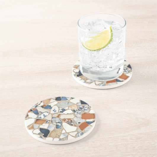 モザイク石片砂岩 コースター (側面)