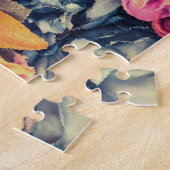 モザイク秋の花ジグソーパズル ジグソーパズル (側面)