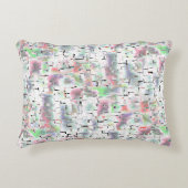 モザイク紙、ソフトから不透明な色と霧雨 アクセントクッション (正面)