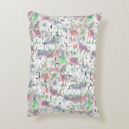 モザイク紙、ソフトから不透明な色と霧雨 アクセントクッション