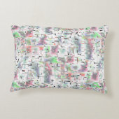 モザイク紙、ソフトから不透明な色と霧雨 アクセントクッション (裏面)