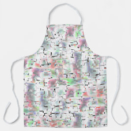 モザイク紙、ソフトから不透明な色と霧雨 エプロン