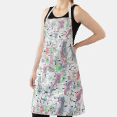 モザイク紙、ソフトから不透明な色と霧雨 エプロン (インサイチュ)