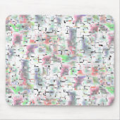 モザイク紙、ソフトから不透明な色と霧雨 マウスパッド (正面)