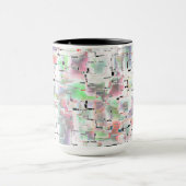 モザイク紙、ソフトから不透明な色と霧雨 マグカップ (中央)