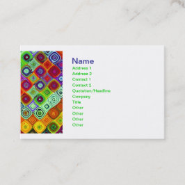 モザイク素晴らしフラクタルアート 名刺