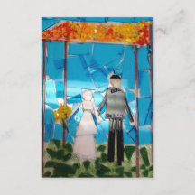 モザイク結婚式招待状