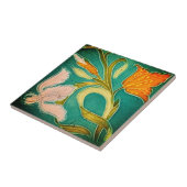 モザイク絵画アンティークの花セラミックタイル タイル (側面)