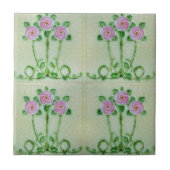 モザイク絵画アンティークの花セラミックタイル タイル (正面)