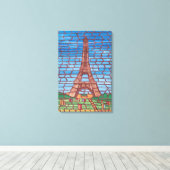 モザイク絵画ズオブエッフェルタワーキャンバスプリント キャンバスプリント (インサイチュ (ウッドフロア))