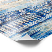 モザイク絵画リスボンブルーのタイル磁器 フォトプリント            (角)