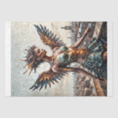 モザイク翼エンジェルのデコパージュ 薄葉紙 (正面)