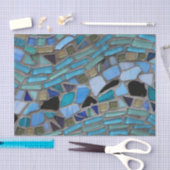 モザイク色のガラスの石アートティッシュペーパー 薄葉紙 (クラフト)