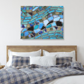 モザイク色のガラスの石工芸 キャンバスプリント (インサイチュ (寝室))