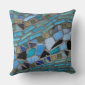 モザイク色のガラスの石工芸 クッション (裏面)