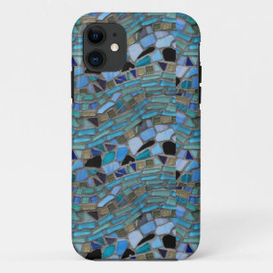モザイク色のガラス石のアートフォンケース iPhone 11 ケース