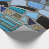 モザイク色ガラス石器美術の包装紙 ラッピングペーパー (角)