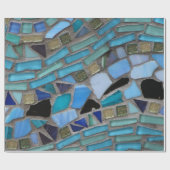 モザイク色ガラス石器美術の包装紙 ラッピングペーパー (フラット)