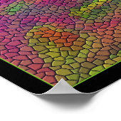 モザイク花 ポスター (角)