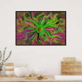 モザイク花 ポスター (キッチン)