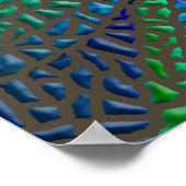 モザイク花 ポスター (角)