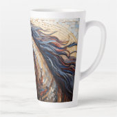 モザイク茶色の馬 カフェラテマグ (右)