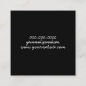 モザイク虹色オパール スクエア名刺 (裏面)