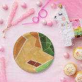 モザイク装飾 ペーパープレート (パーティー)