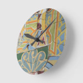 モザイク装飾 ラウンド壁時計 (傾斜)