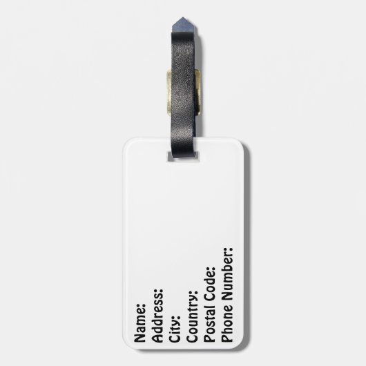 モザイク装飾 ラゲッジタグ (裏面縦)