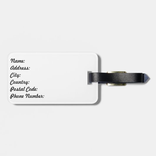 モザイク装飾 ラゲッジタグ (裏面横)