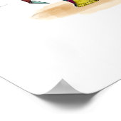 モザイク象プリントポスター ポスター (角)