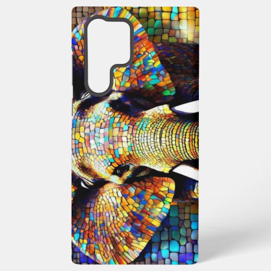 モザイク象 SAMSUNG GALAXYケース (裏面)