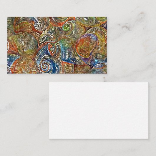 モザイク貝殻 名刺 (正面/裏面)